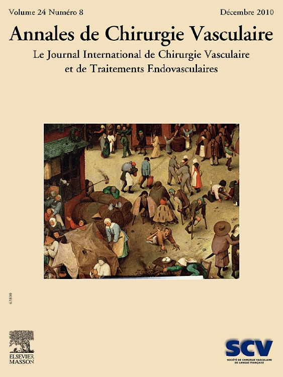 Go to journal home page - Annales de Chirurgie Vasculaire